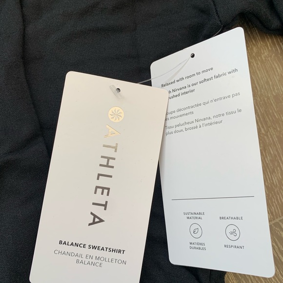 Athleta Balance Sweatshirt in black - Picture 11 of 13